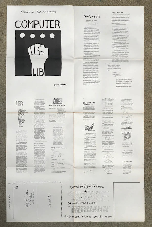 Computer Lib/Dream Machines Original Advertisement Poster